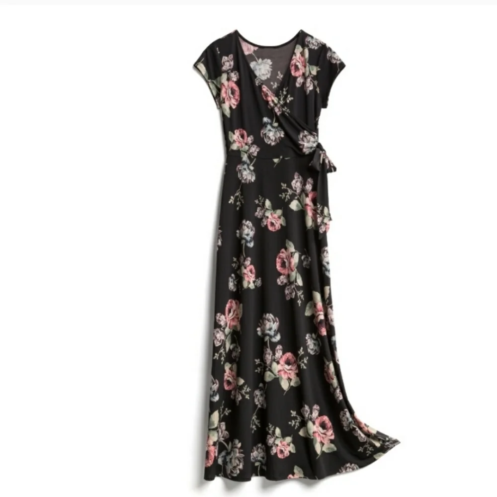 Kaileigh Stitch Fix Floral Wrap Maxi Dress - Picture 1 of 6